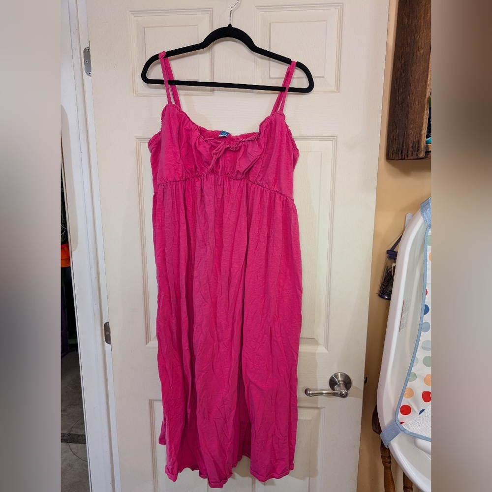 Pink Sleeveless Maternity Dress (D14)